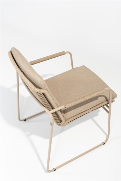 4SO Parma stapelbare tuinstoelen met zit- en rugkussen - 2